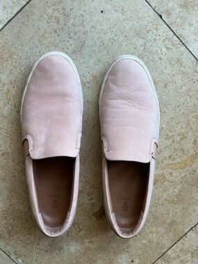Frye IVY Blush Pink Leather Slip-On Sneakers